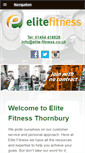 Mobile Screenshot of elite-fitness.co.uk