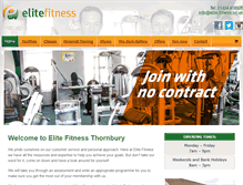 Tablet Screenshot of elite-fitness.co.uk
